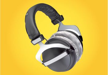 Headphones Vector - Kostenloses vector #155485